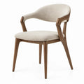 Eetkamerstoel met armleuningen 58 x 59 x 78 cm Beige en Bruin
